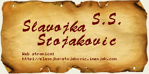 Slavojka Stojaković vizit kartica